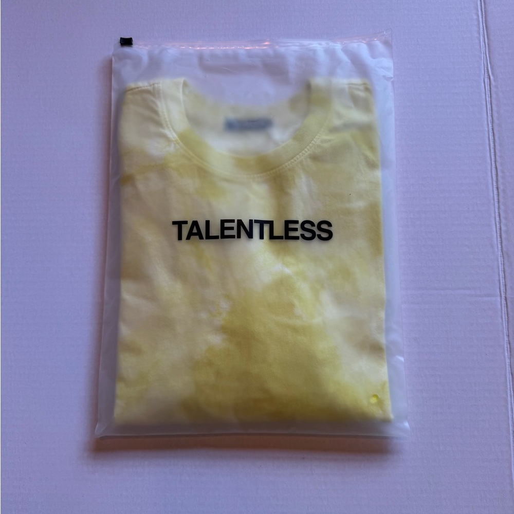 Talentless Yellow Crystal Wash Tee